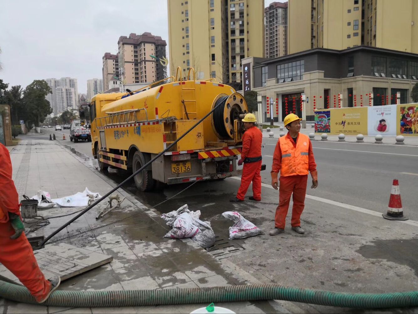 松阳排污管道清淤-管道清洗